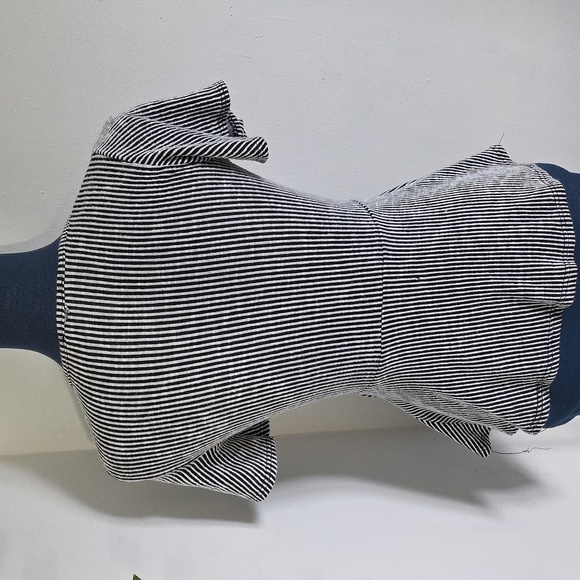 Anthropologie Caution to the wind Faux Wrap Striped Top - Picture 8 of 8